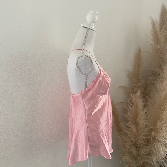 Pink satin lingerie sexy slip nightie fredericks of Hollywood Valentine’s Day - Picture 15 of 16